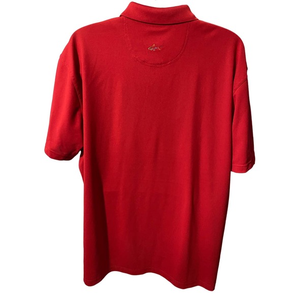 Greg Norman Men's Polo Golf Shirt Performance Play Dry 4XL RED - Picture 2 of 10